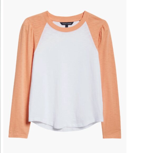 [NWT] Veronica Beard - Mason Colorblock Long Sleeve Cotton Baseball T-Shirt (M) - Picture 5 of 6